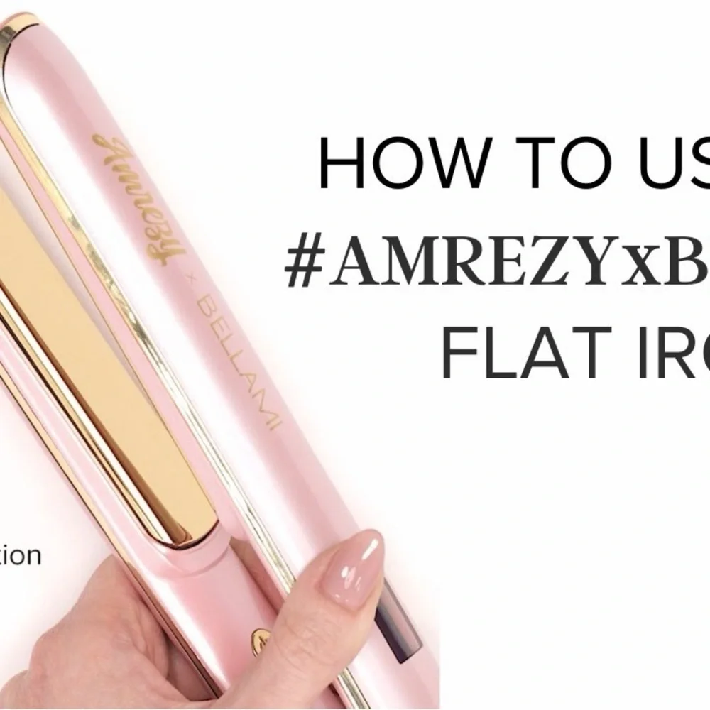 AMREZY x BELLAMI Limited Edition Pink Professional Flat Iron — NEW, SEALED 💕